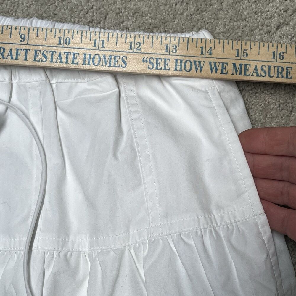 NWT Banana Republic White Midi Skirt Womens Small Cottagecore Boho Prairie Lined - Picture 8 of 10